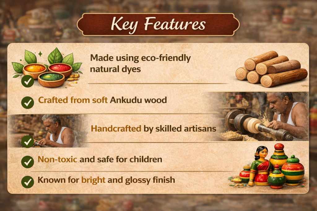 Etikoppaka Handicraft- Proudly Made in India