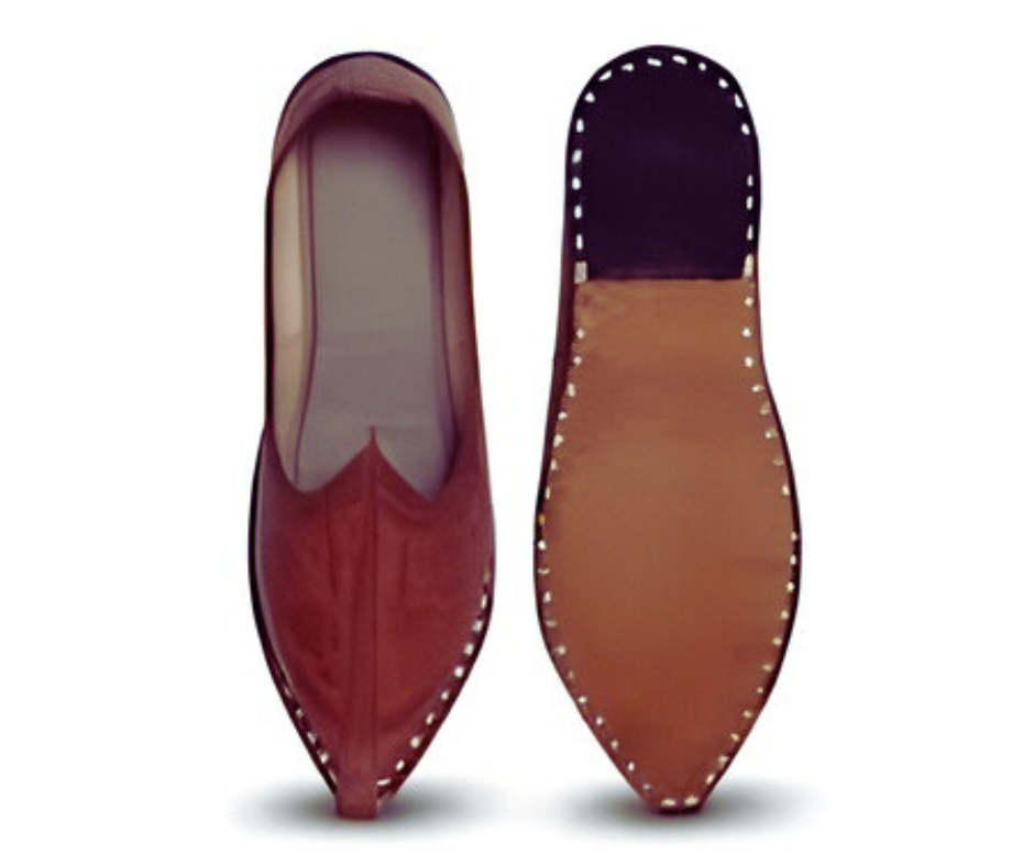 Jaipur Blue Leather Jutti- Proudly Made in India