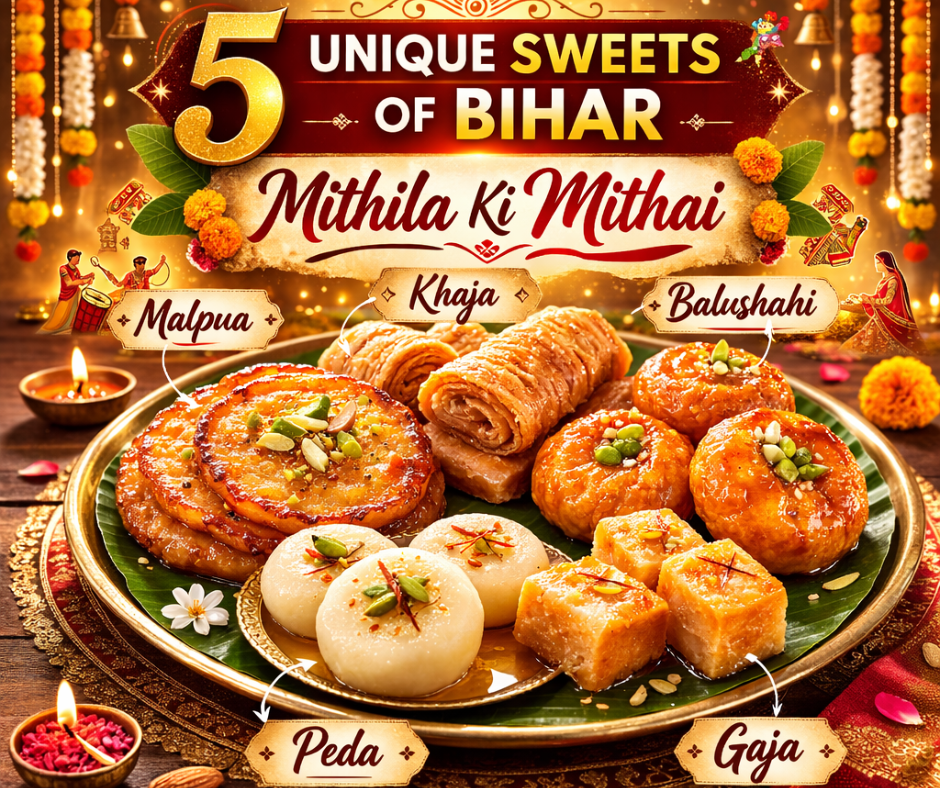 5 Unique Sweets of Bihar- Mithila Ki Mithai