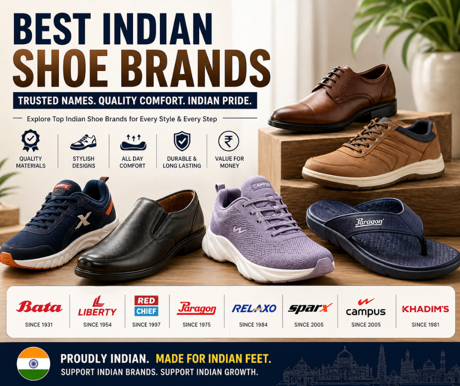 Best Indian Shoe Brands- Proudly Made in India
