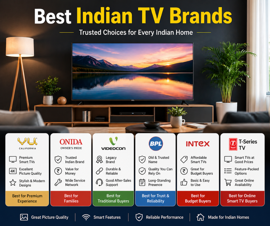 Best Indian Tv Brands- Proudly Made in India