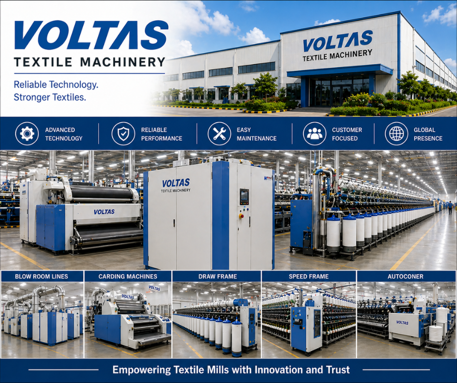 Voltas Textile Machinery- Proudly Made in India