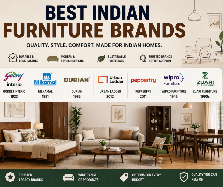 Best Indian Furniture Brands- Proudly Made in India