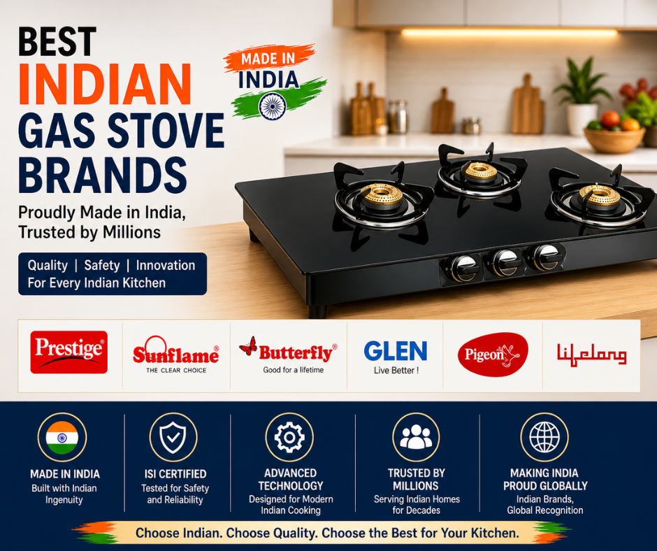 Best Indian Gas Stove Brands- Proudly Made in India