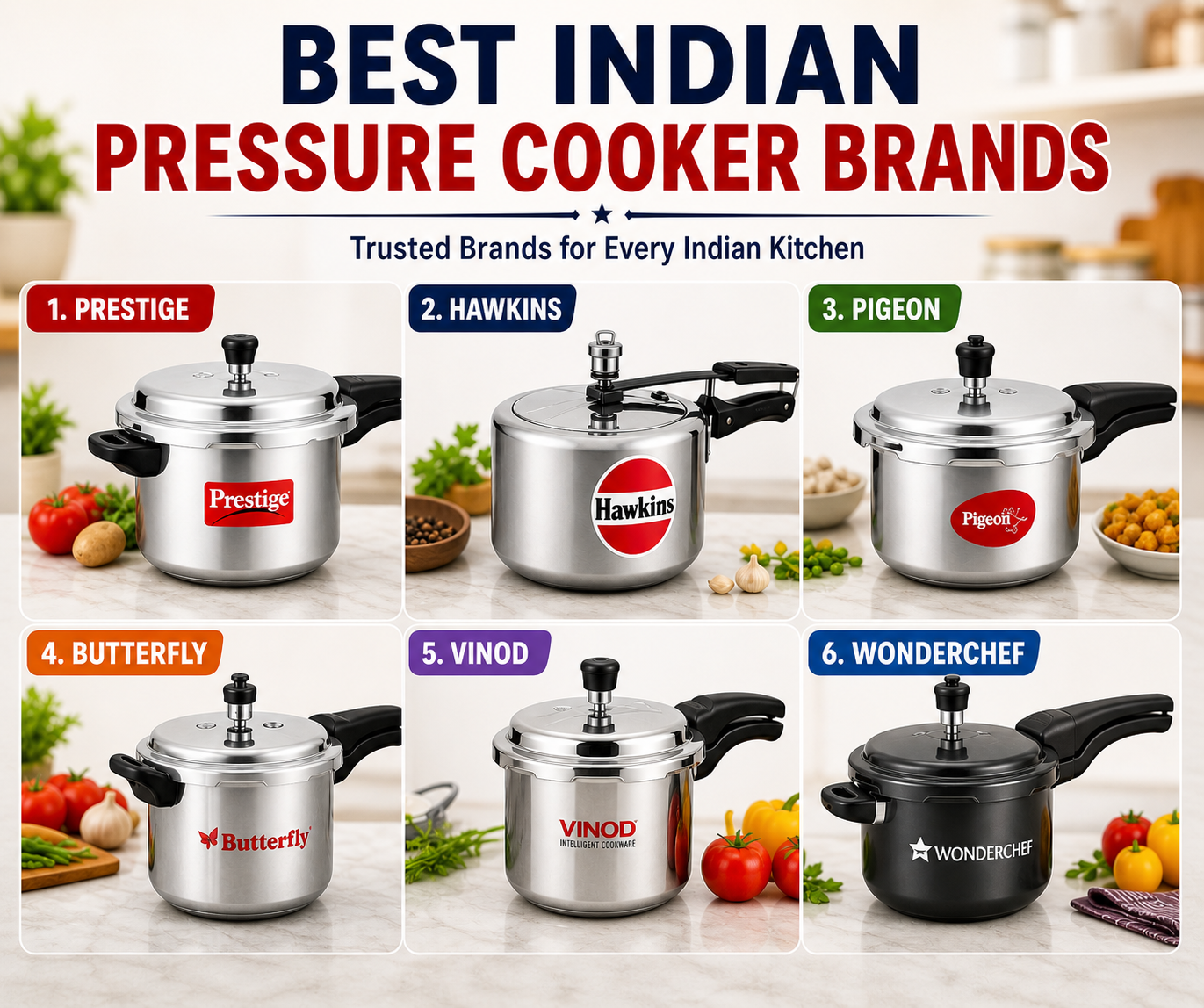 Best Indian Pressure Cooker Brands- Proudly Made in India