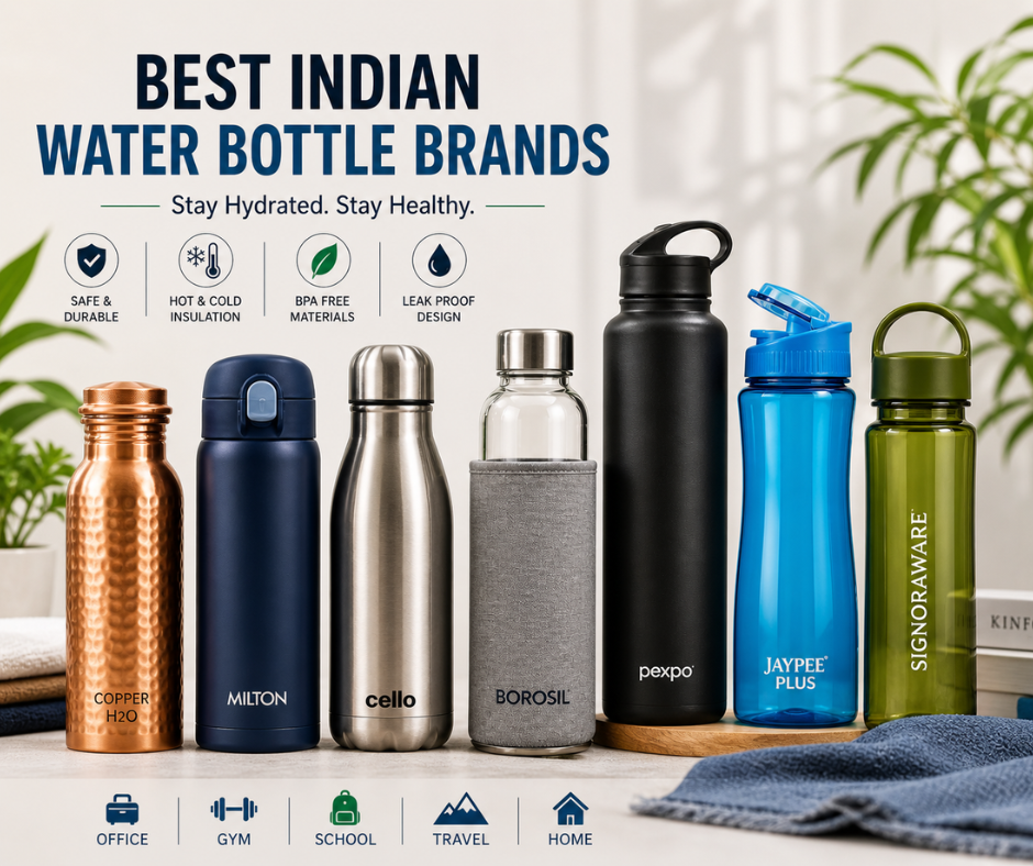 Best Indian Water Bottle Brands- Proudly Made in India
