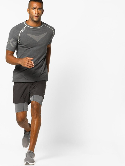 Indian sportswear brands running outfit for men featuring performance training apparel and activewear
