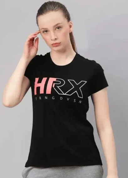 Women’s sportswear t-shirt by Indian sportswear brands featuring comfortable activewear for fitness and training